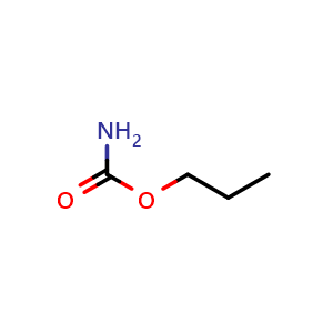 Chemical structure of Propyl carbamate , CAS 627-12-3, AChemBlock T96529
