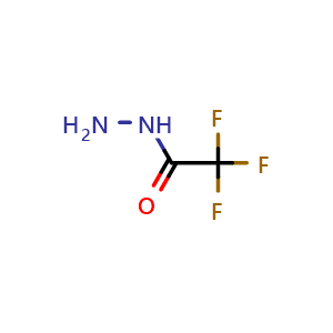 Chemical structure of 2,2,2-Trifluoroacetohydrazide , CAS 1538-08-5, AChemBlock T96532