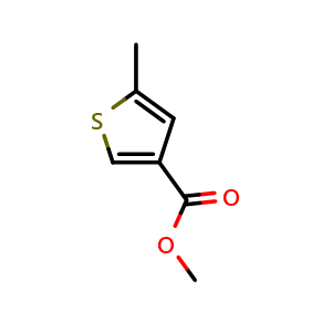 Chemical structure of Methyl 5-Methylthiophene-3-carboxylate , CAS 88770-18-7, AChemBlock T96591