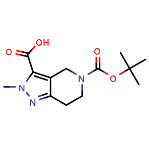 5-(tert-butoxycarbonyl)-2-methyl-4,5,6,7-tetrahydro-2H-pyrazolo[4,3-c]pyridine-3-carboxylic acid