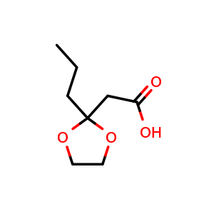2-(2-propyl-1,3-dioxolan-2-yl)acetic acid