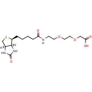 Chemical structure of Biotin-PEG2-CH2COOH , CAS 1238575-77-3, AChemBlock T96857