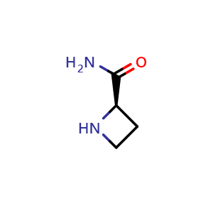 Chemical structure of (R)-Azetidine-2-carboxamide , CAS 1841106-27-1, AChemBlock T96860