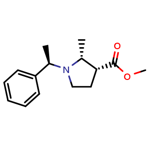 methyl (2R,3R)-2-methyl-1-[(1R)-1-phenylethyl]pyrrolidine-3-carboxylate