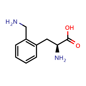 Chemical structure of L-2-Aminomethylphe , CAS 959580-92-8, AChemBlock T96924