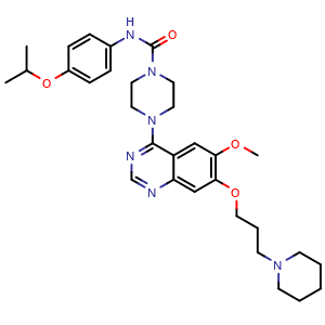 Chemical structure of Tandutinib , CAS 387867-13-2, AChemBlock T96964