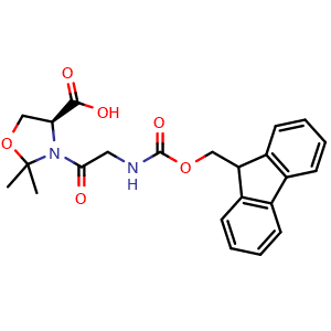 Chemical structure of Fmoc-Gly-Ser(Psi(Me,Me)pro)-OH , CAS 1095952-22-9, AChemBlock T97022