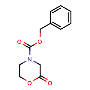Chemical structure of 4-Cbz-2-oxo-morpholine , CAS 1935126-72-9, AChemBlock T97066