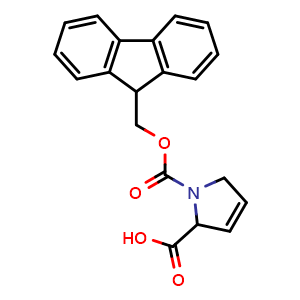 Chemical structure of Fmoc-3,4-dehydro-DL-proline , CAS 161171-05-7, AChemBlock T97082