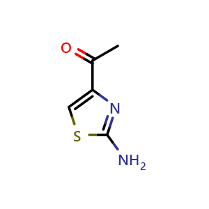 Chemical structure of 1-(2-Aminothiazol-4-yl)ethanone , CAS 101258-16-6, AChemBlock T97184