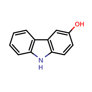 Chemical structure of 9H-carbazol-3-ol , CAS 7384-07-8, AChemBlock T97185