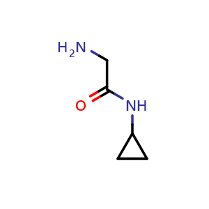 Chemical structure of N1-Cyclopropylglycinamide , CAS 120436-02-4, AChemBlock T97207