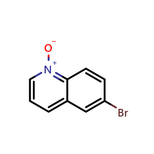 Chemical structure of 6-Bromoquinoline 1-oxide , CAS 6563-11-7, AChemBlock T97248