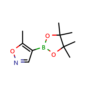 Chemical structure of 5-Methyl-4-(4,4,5,5-tetraMethyl-1,3,2-dioxaborolan-2-yl)isoxazole , CAS 1346808-41-0, AChemBlock T97254
