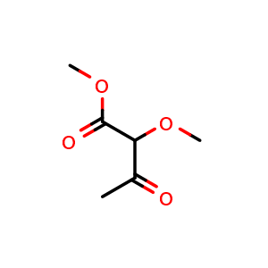 Chemical structure of Methyl 2-methoxy-3-oxobutanoate , CAS 81114-96-7, AChemBlock T97273