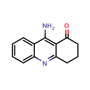 Chemical structure of 9-Amino-3,4-dihydroacridin-1(2H)-one , CAS 104675-26-5, AChemBlock T97349