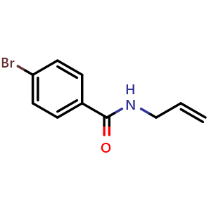 Chemical structure of N-Allyl-4-brombenzamid , CAS 39887-27-9, AChemBlock T97437