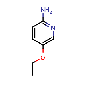 Chemical structure of 5-Ethoxypyridin-2-amine , CAS 89943-11-3, AChemBlock T97533