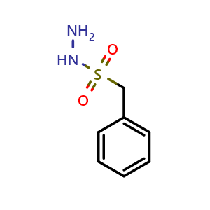 Chemical structure of Phenylmethanesulfonohydrazide , CAS 36331-57-4, AChemBlock T97552