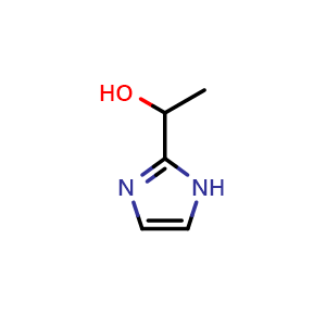 Chemical structure of 1-(1H-imidazol-2-yl)ethanol , CAS 22098-61-9, AChemBlock T97561