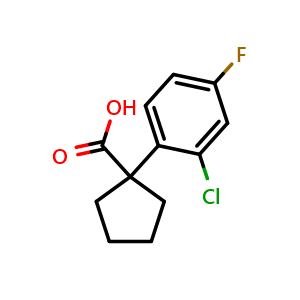 1-(2-Chloro-4-fluorophenyl)cyclopentanecarboxylic acid