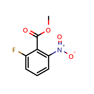 Chemical structure of Methyl 2-fluoro-6-nitrobenzoate , CAS 212189-78-1, AChemBlock T97564
