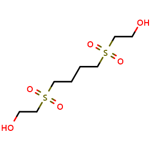 Chemical structure of 2,2'-(Butane-1,4-diyldisulfonyl)diethanol , CAS 7426-03-1, AChemBlock T97588