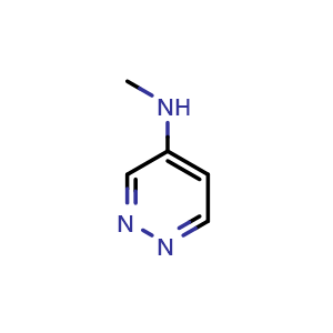 Chemical structure of N-methylpyridazin-4-amine , CAS 16401-70-0, AChemBlock T97599