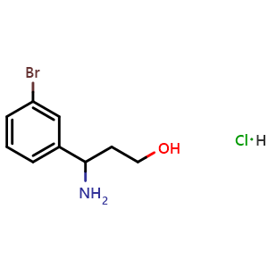 3-amino-3-(3-bromophenyl)propan-1-ol hydrochloride