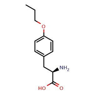Chemical structure of O-Propyl-D-tyrosine , CAS 1270160-68-3, AChemBlock T97775