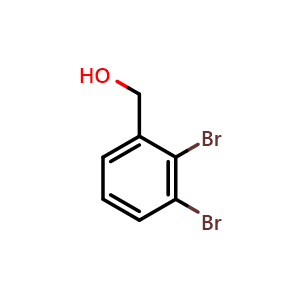 Chemical structure of 2,3-Dibromobenzyl alcohol , CAS 1214331-37-9, AChemBlock T97820