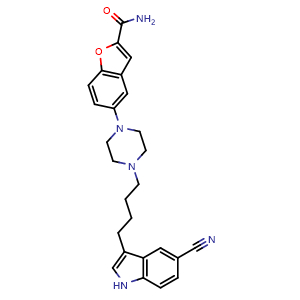 Chemical structure of Vilazodone , CAS 163521-12-8, AChemBlock T97822