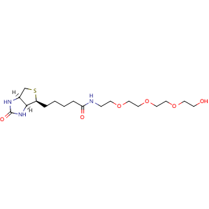 Chemical structure of Biotin-PEG4-OH , CAS 1778736-18-7, AChemBlock T97831