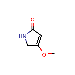 Chemical structure of 4-Methoxy-1H-pyrrol-2(5H)-one , CAS 69778-83-2, AChemBlock T97846