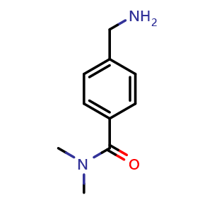 Chemical structure of 4-(Aminomethyl)-N,N-dimethylbenzamide , CAS 164648-76-4, AChemBlock T97855