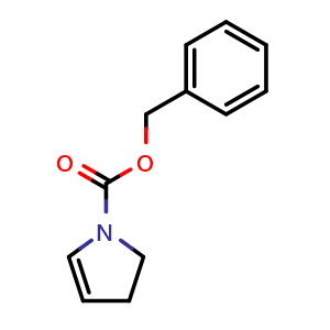 Chemical structure of benzyl 2,3-dihydropyrrole-1-carboxylate , CAS 68471-57-8, AChemBlock T97868