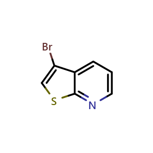 Chemical structure of 3-Bromothieno[2,3-b]pyridine , CAS 28988-21-8, AChemBlock T97877