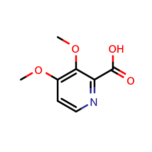 Chemical structure of 3,4-Dimethoxypicolinic acid , CAS 220437-83-2, AChemBlock T97880