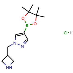 1-(azetidin-3-ylmethyl)-4-(4,4,5,5-tetramethyl-1,3,2-dioxaborolan-2-yl)pyrazole hydrochloride