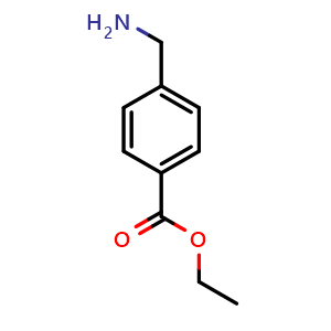 Chemical structure of 4-Aminomethyl-benzoic acid ethyl ester , CAS 366-84-7, AChemBlock T98007