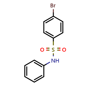 Chemical structure of 4-Bromo-N-phenylbenzenesulfonamide , CAS 7454-54-8, AChemBlock T98035