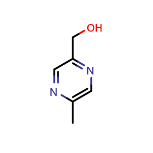 Chemical structure of (5-Methylpyrazin-2-yl)methanol , CAS 61892-95-3, AChemBlock T98038