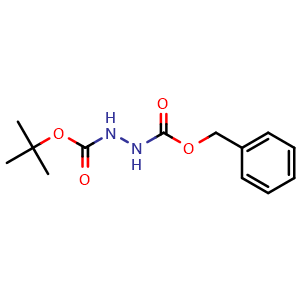 Chemical structure of 1-Benzyl 2-(tert-butyl) hydrazine-1,2-dicarboxylate , CAS 57699-88-4, AChemBlock T98113