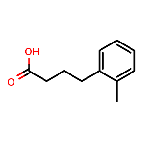 Chemical structure of 2-Methyl-benzenebutanoic acid , CAS 6943-79-9, AChemBlock T98124