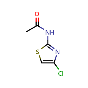 Chemical structure of N-(4-chlorothiazol-2-yl)acetamide , CAS 89283-43-2, AChemBlock T98146