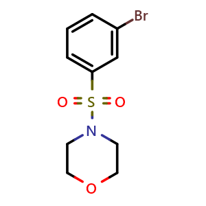 Chemical structure of 4-(3-bromophenyl)sulfonylmorpholine , CAS 871269-13-5, AChemBlock T98147