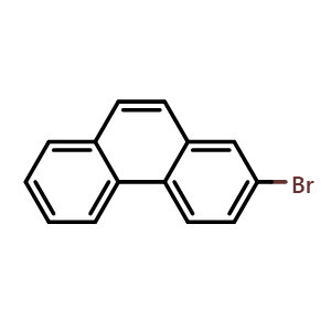 Chemical structure of 2-Bromophenanthrene , CAS 62162-97-4, AChemBlock T98158