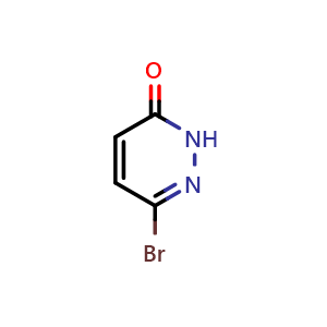 Chemical structure of 3-bromo-1H-pyridazin-6-one , CAS 51355-94-3, AChemBlock T98164