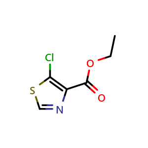 Chemical structure of Ethyl 5-chlorothiazole-4-carboxylate , CAS 425392-45-6, AChemBlock T98167