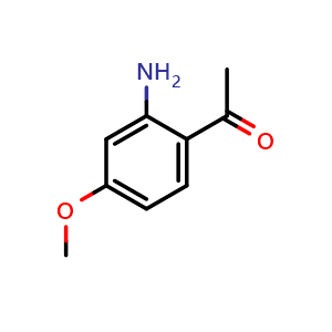Chemical structure of 2'-Amino-4'-methoxyacetophenone , CAS 42465-53-2, AChemBlock T98168